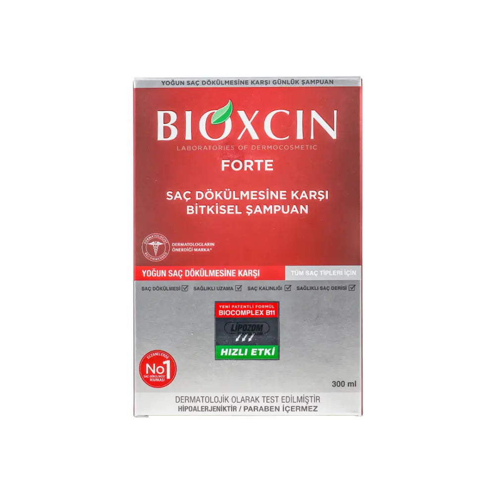 Bioxcin Forte Herbal Shampoo For Intensive Hair Loss 300ml