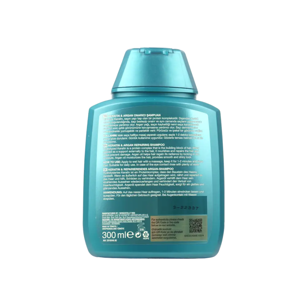 Bioxcin Keratin & Argan Repairing Shampoo 300ml