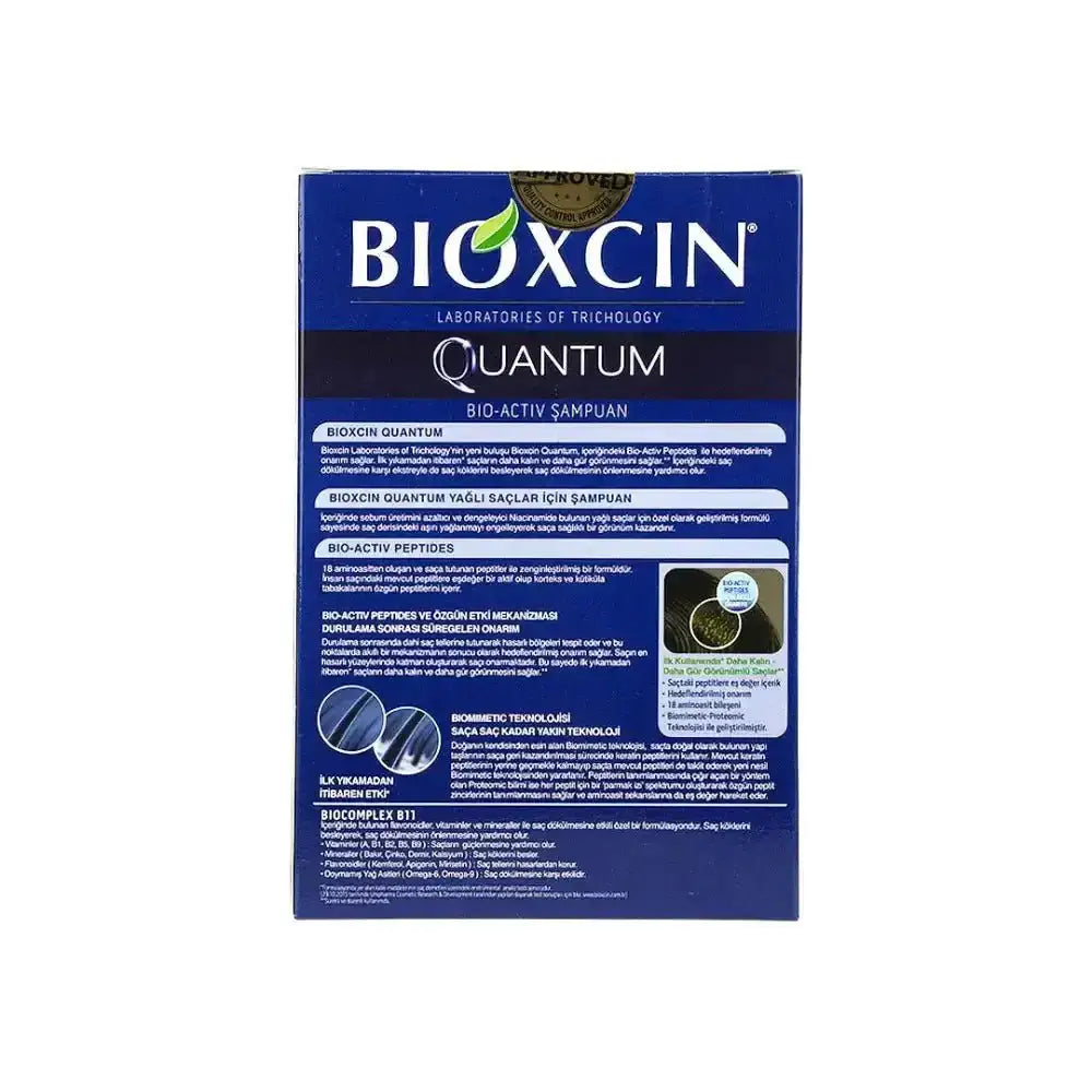 BIOXCIN - Bioxcin Quantum Bio - Active Shampoo 300ml - Oily Hair - Pharmazone - 