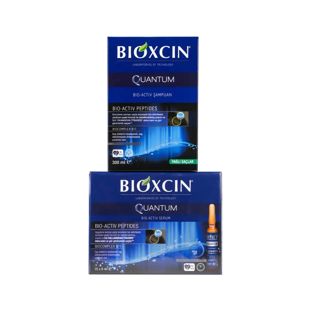 Bioxcin Quantum Sampoo Oily Hair + Serum Set