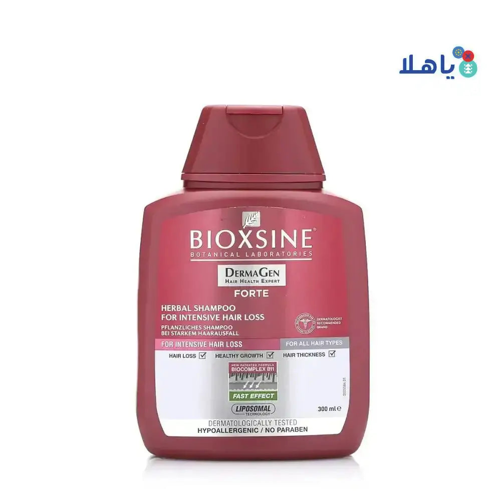 BIOXSINE - BIOXSINE FORTE HERBAL SHAMPOO FOR INTENSIVE HAIR LOSS 300ML - Pharmazone - 