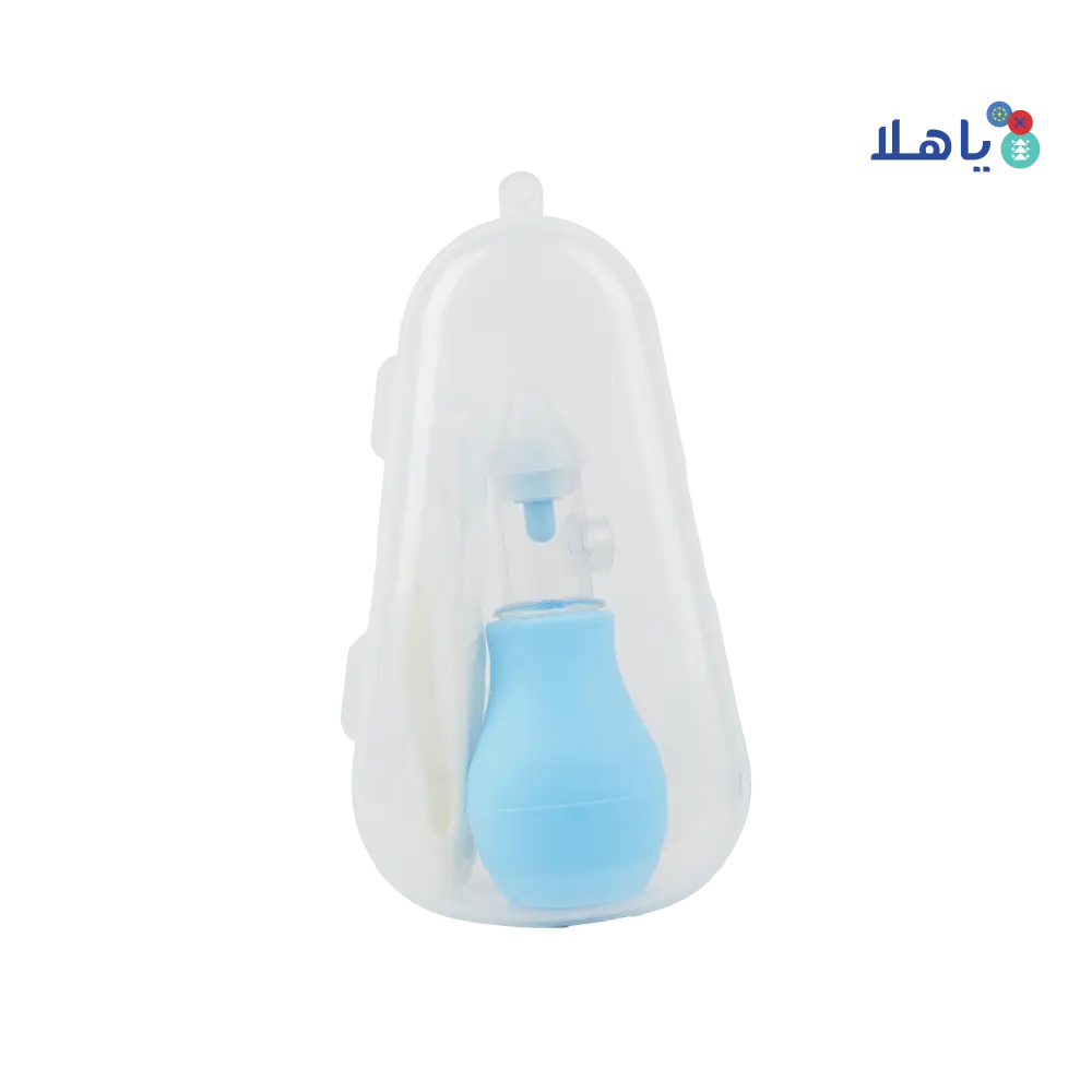 Black & Brown Baby Nasal Aspirator-Blue