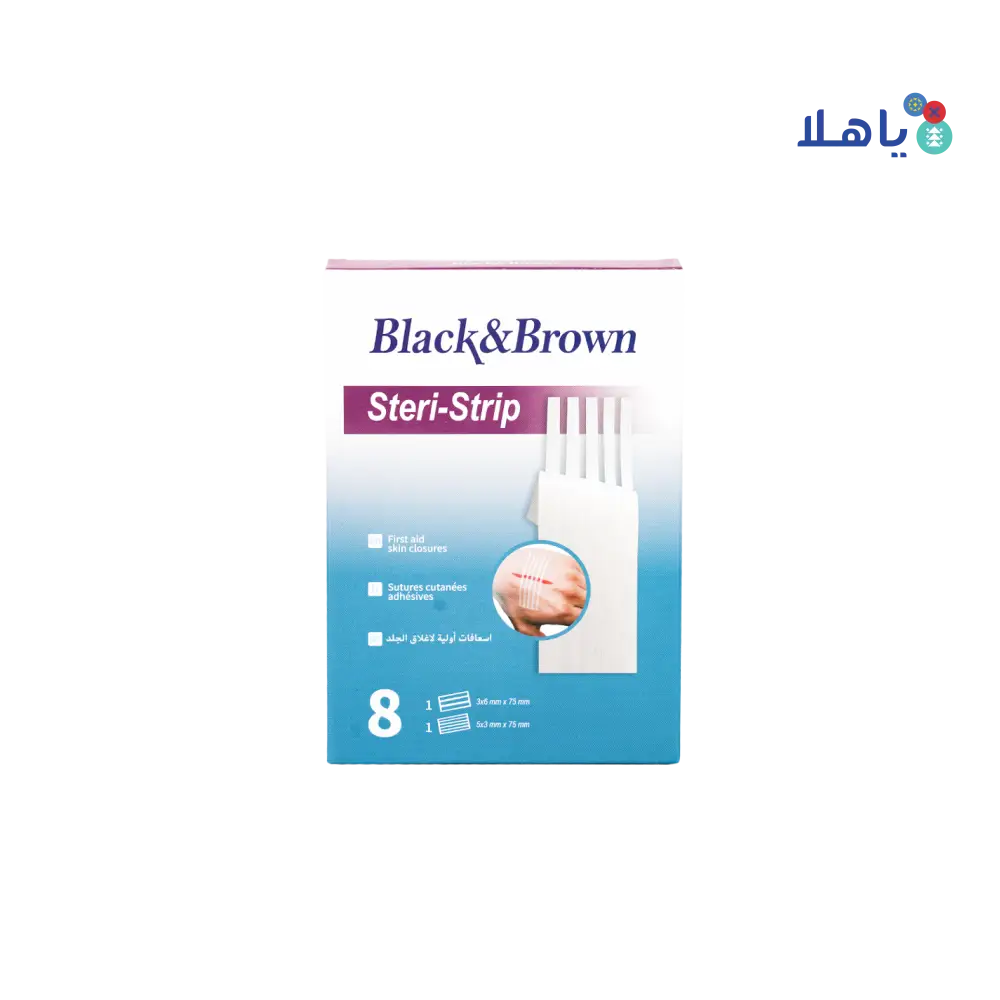 Black & Brown Steri-Strip 8pcs