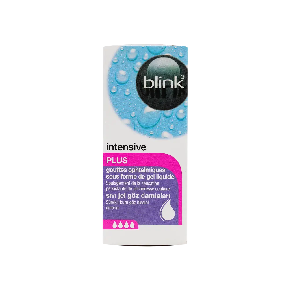 BLINK INTENSIVE PLUS LIQUID GEL EYE DROPS 10ML