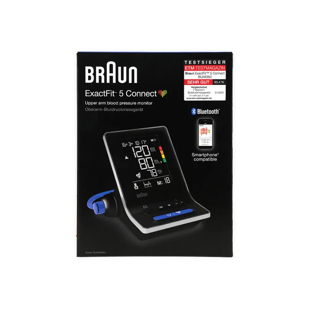 Braun Exact-Fit 5 Connect Upper Arm BP Monitor-BP6350