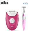 Braun Silk-Epil 3420 Epilator+Bikini Trimmer Raspberry Pink