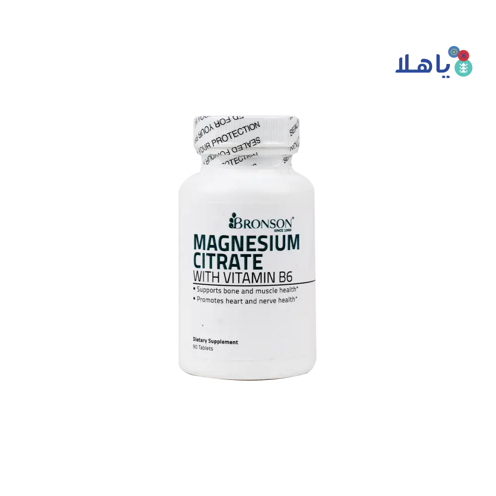 Bronson Magnesium Citrate With Vitamin B6 90 Tablets