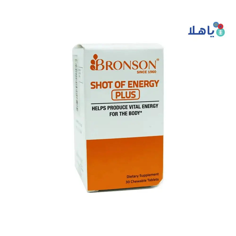 BRONSON - Bronson Shot Of Energy Plus Chewable 30 Tablets - Pharmazone - 