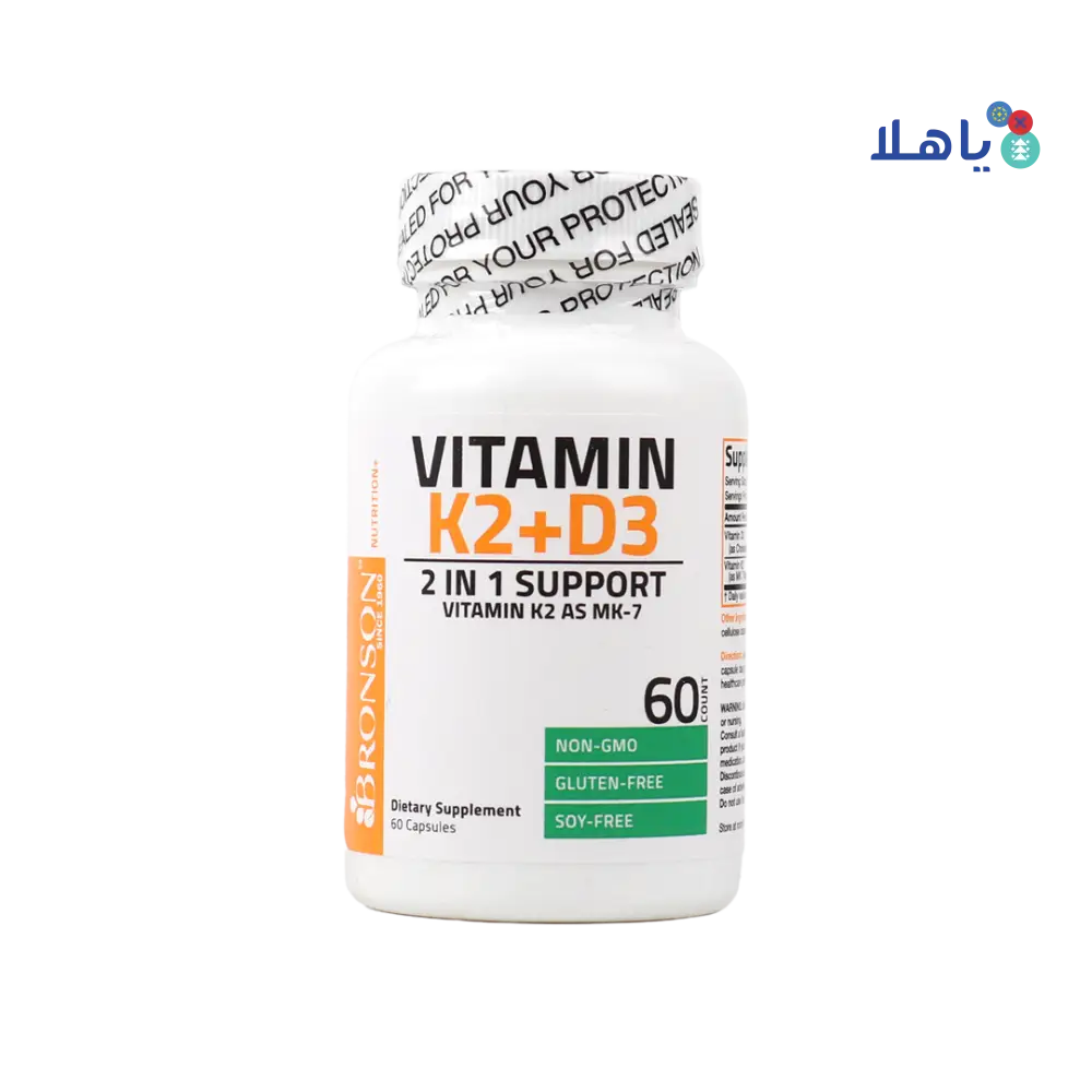 Bronson Vitamin k2+d3 60 Capsules