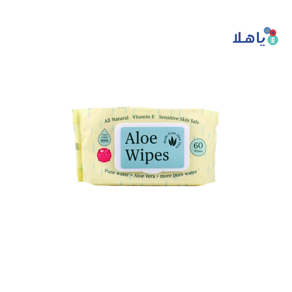 Bumbum Aloe Wipes 60 Wipes