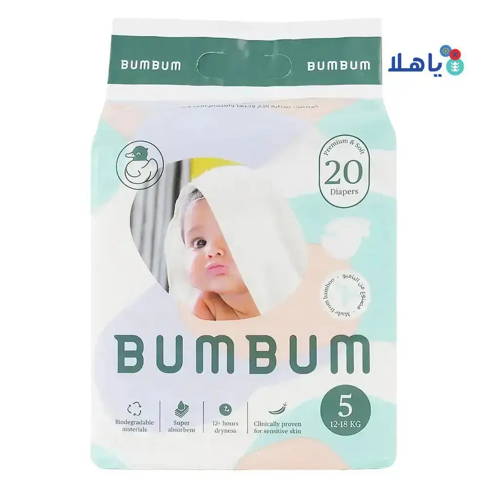 Bumbum - Bumbum Baby Diaper NO.5 (12 - 18kg) 20PCS - Pharmazone - 