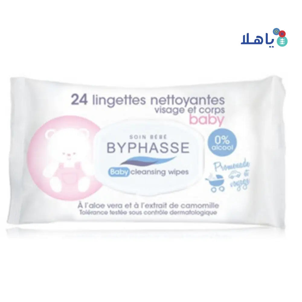 BYPHASSE BABY WIPES FACE&BODY 24PACK 1775