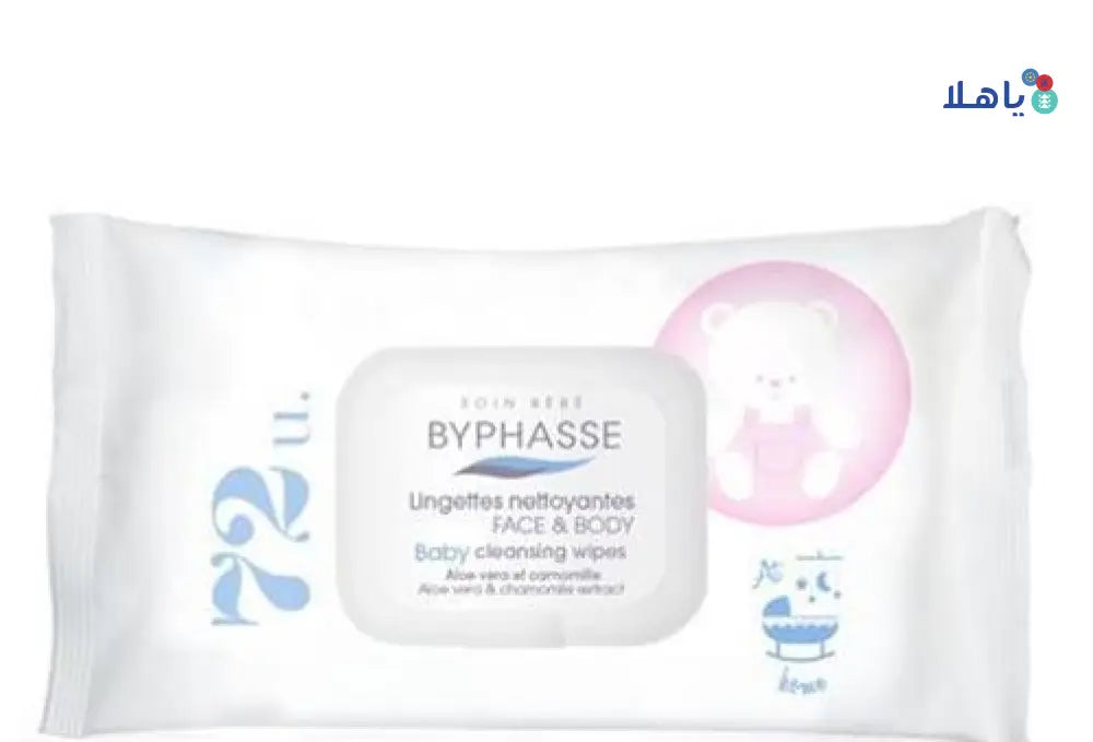 BYPHASSE BABY WIPES FACE&BODY 72PACK 1768