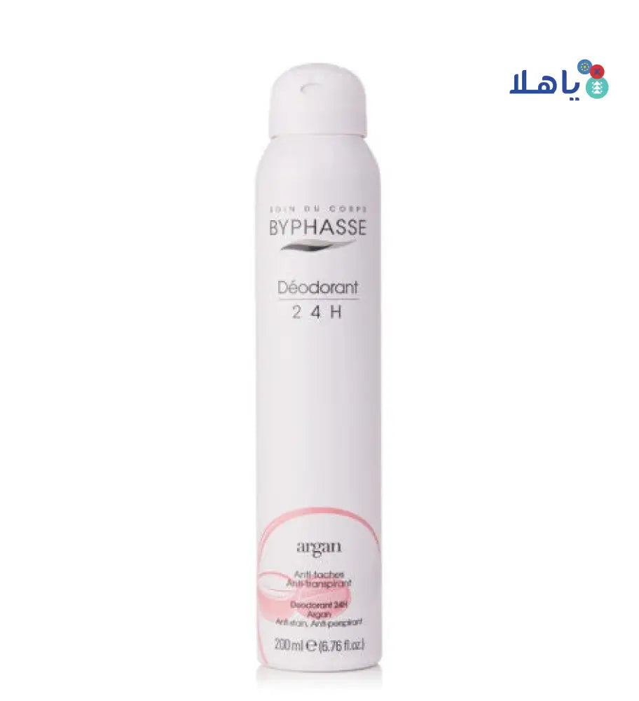 BYPHASSE BODY DEO 24H ARGAN SPRAY 200ML 4264