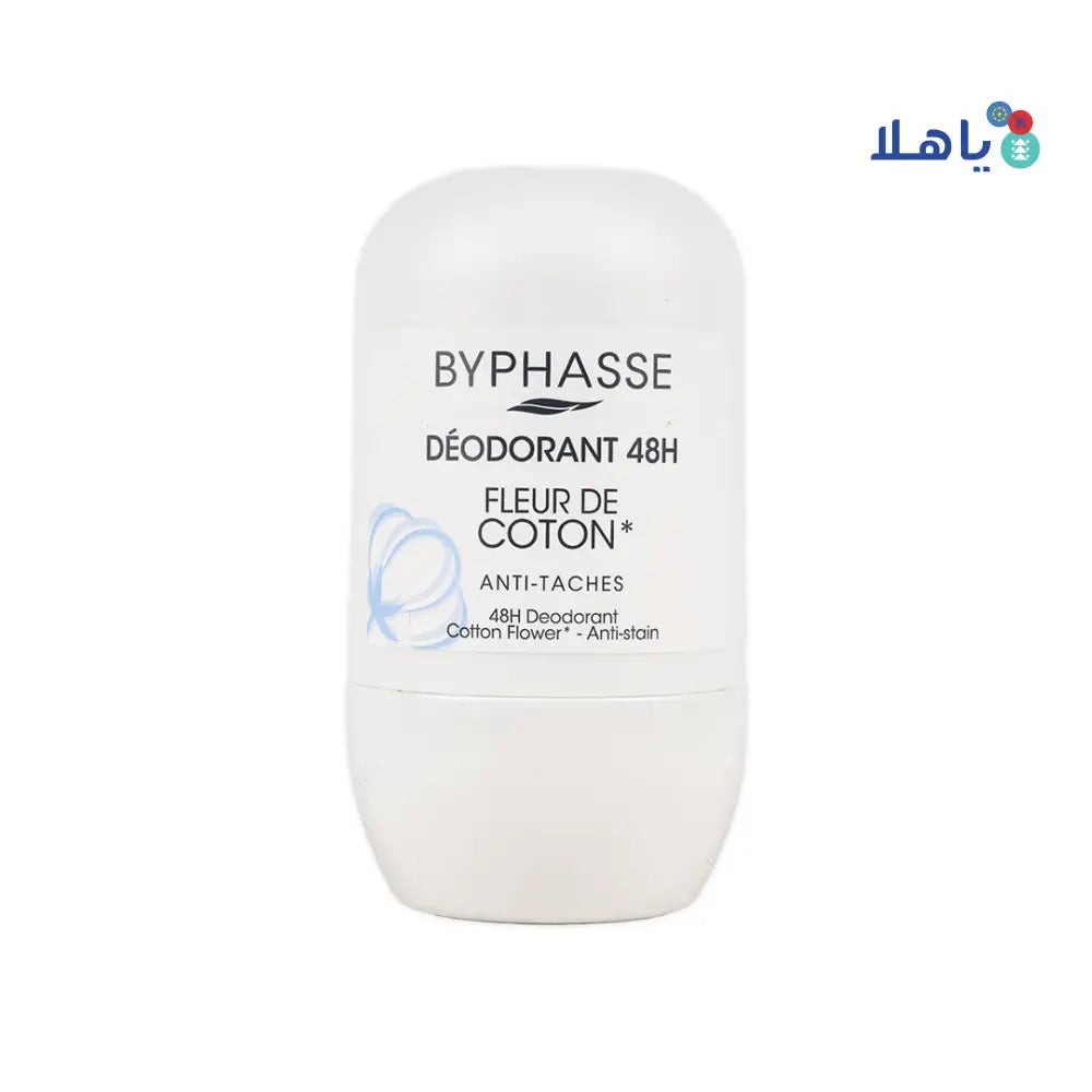 BYPHASSE BODY DEO 48H FLEUR DE COTON 50ML 5124