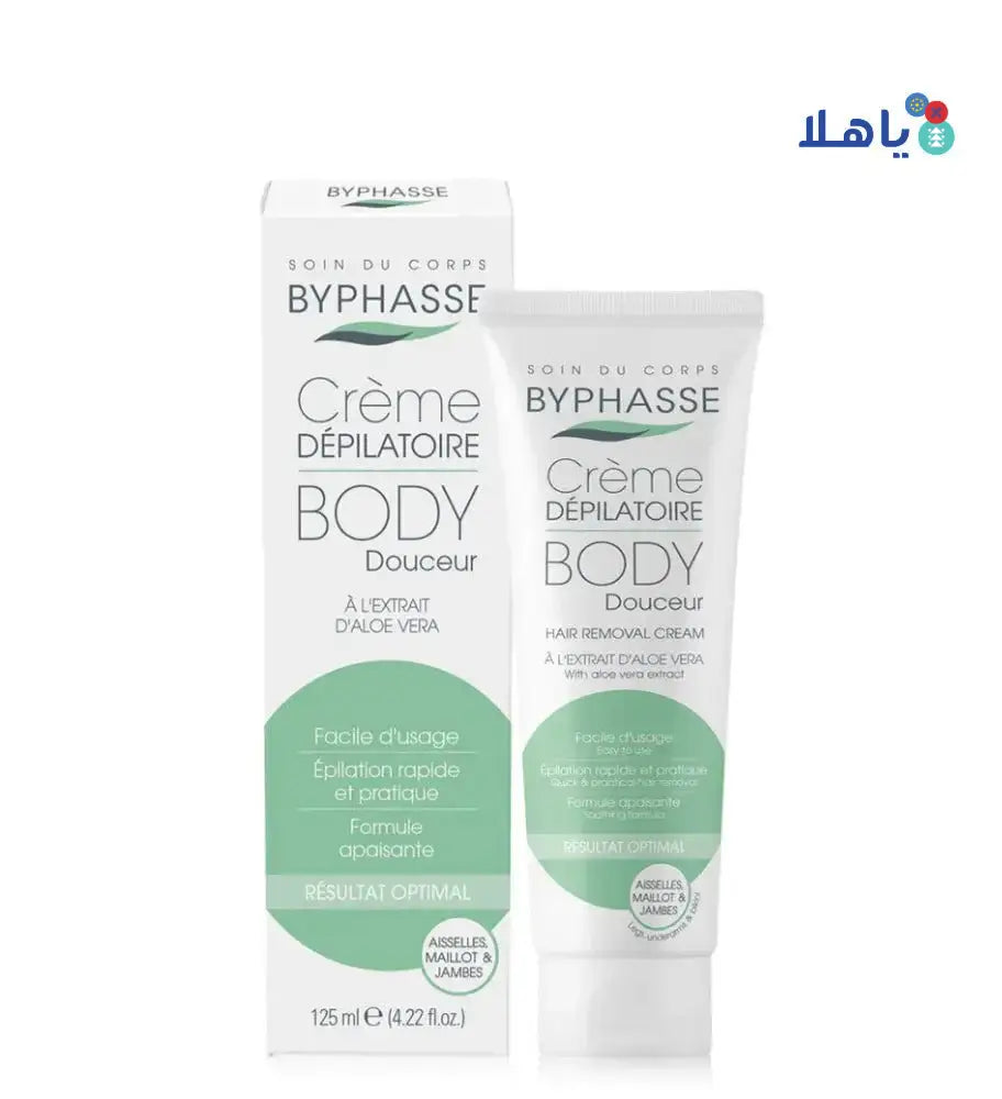 BYPHASSE - Byphasse Body Hair Removal Aloe Vera Cr 125Ml 1157 - Pharmazone - 