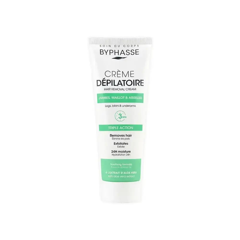 BYPHASSE - Byphasse Body Hair Removal Aloe Vera Cream 125ml 6145 - Pharmazone - 