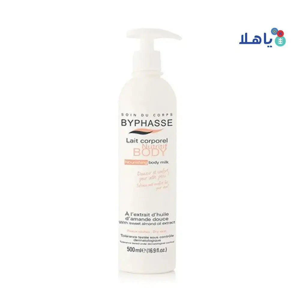 BYPHASSE - Byphasse Body Milk Nourishin Almond Pump 500M 1049 - Pharmazone - 