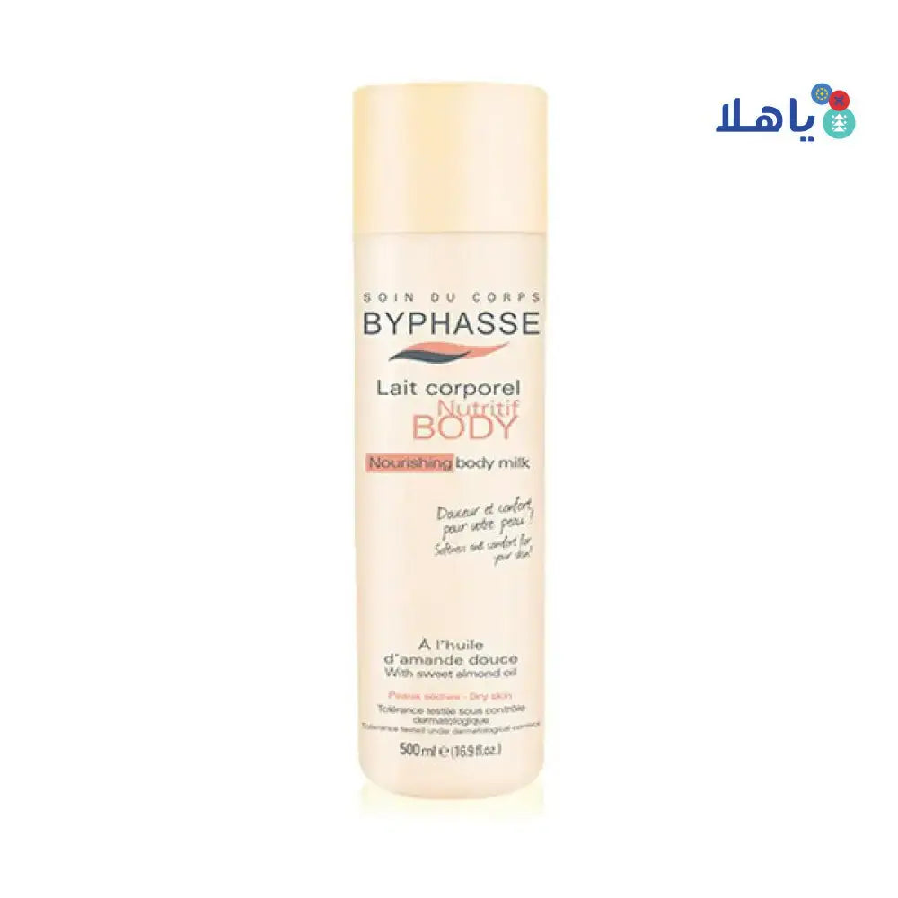 BYPHASSE - Byphasse Body Milk Nourishing Almond Oil 500M 3007 - Pharmazone - 