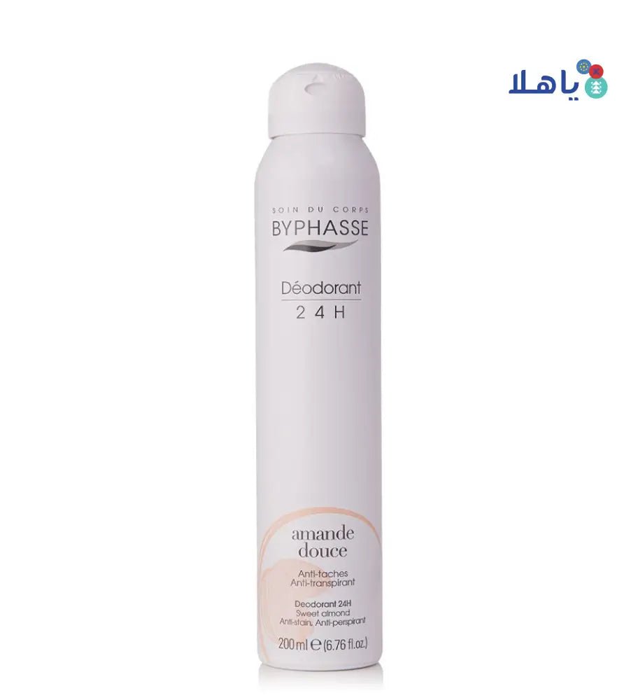 BYPHASSE - Byphasse Body Deo 24H Sweet Almond Spray 200Ml 4288 - Pharmazone - 