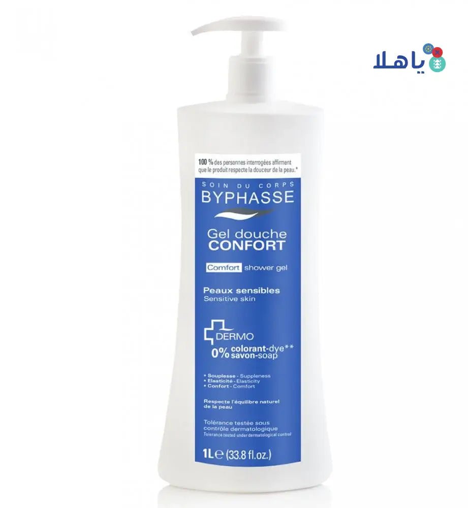 BYPHASSE - Byphasse Body Shower Gel Med Comfort 1L 1843 - Pharmazone - 