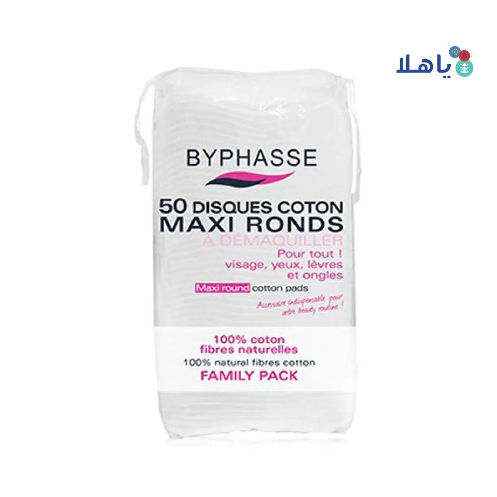 BYPHASSE - Byphasse Cotton Pad Maxi Round 50Pic 2840 - Pharmazone - 