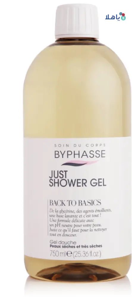 BYPHASSE - Byphasse Just Shower Gel Douche Dry Skin 750Ml 4493 - Pharmazone - 