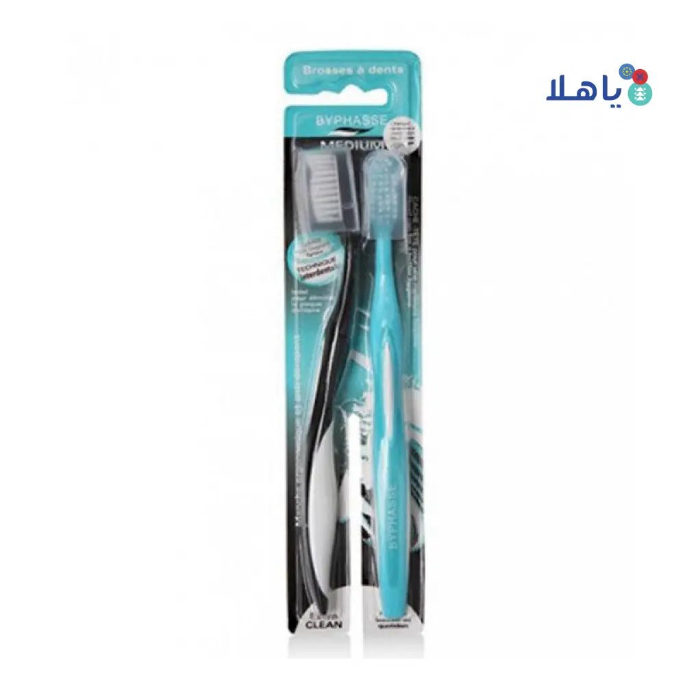 BYPHASSE - Byphasse Tooth Brush Medium 2Pic - Blue 2451 - Pharmazone - 