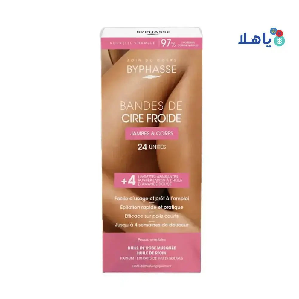 BYPHASSE - Byphasse Cold Wax Strips Legs & Body 24units - 6169 - Pharmazone - 