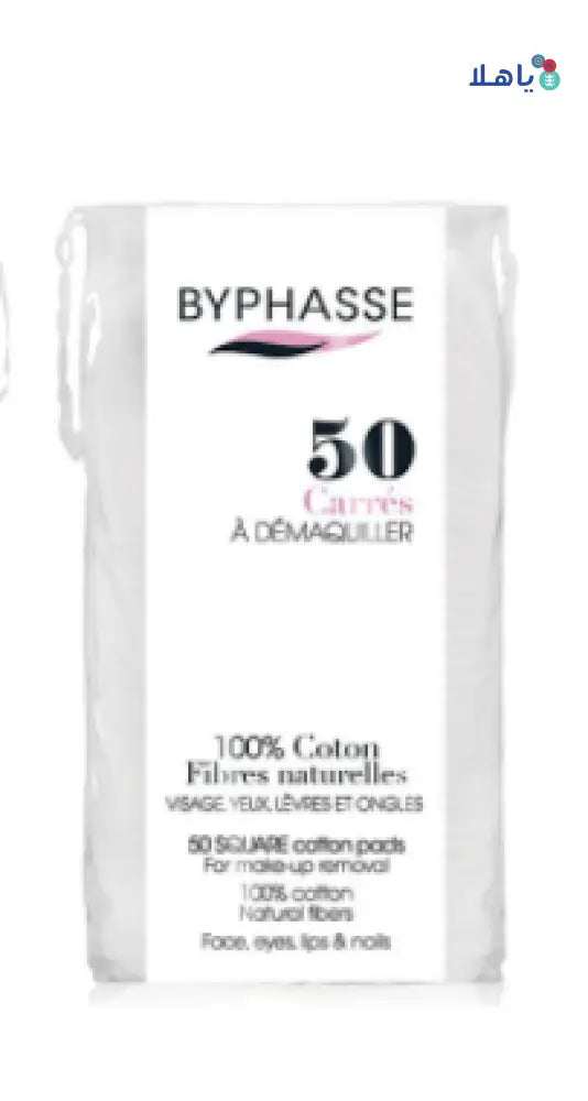 BYPHASSE COTTON PADS CARRES 50PCS 4035