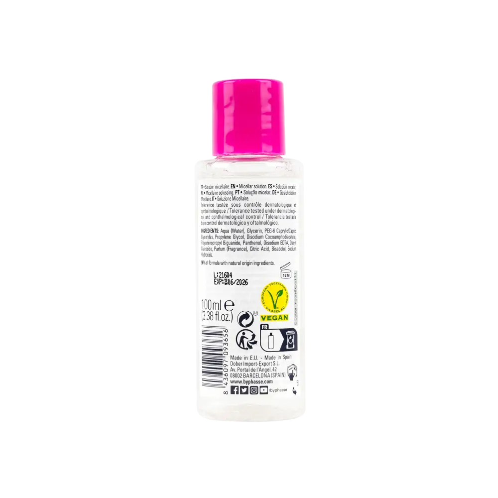 BYPHASSE FACE MICELLAR MAKE-UP REMOVER 100ML 3656