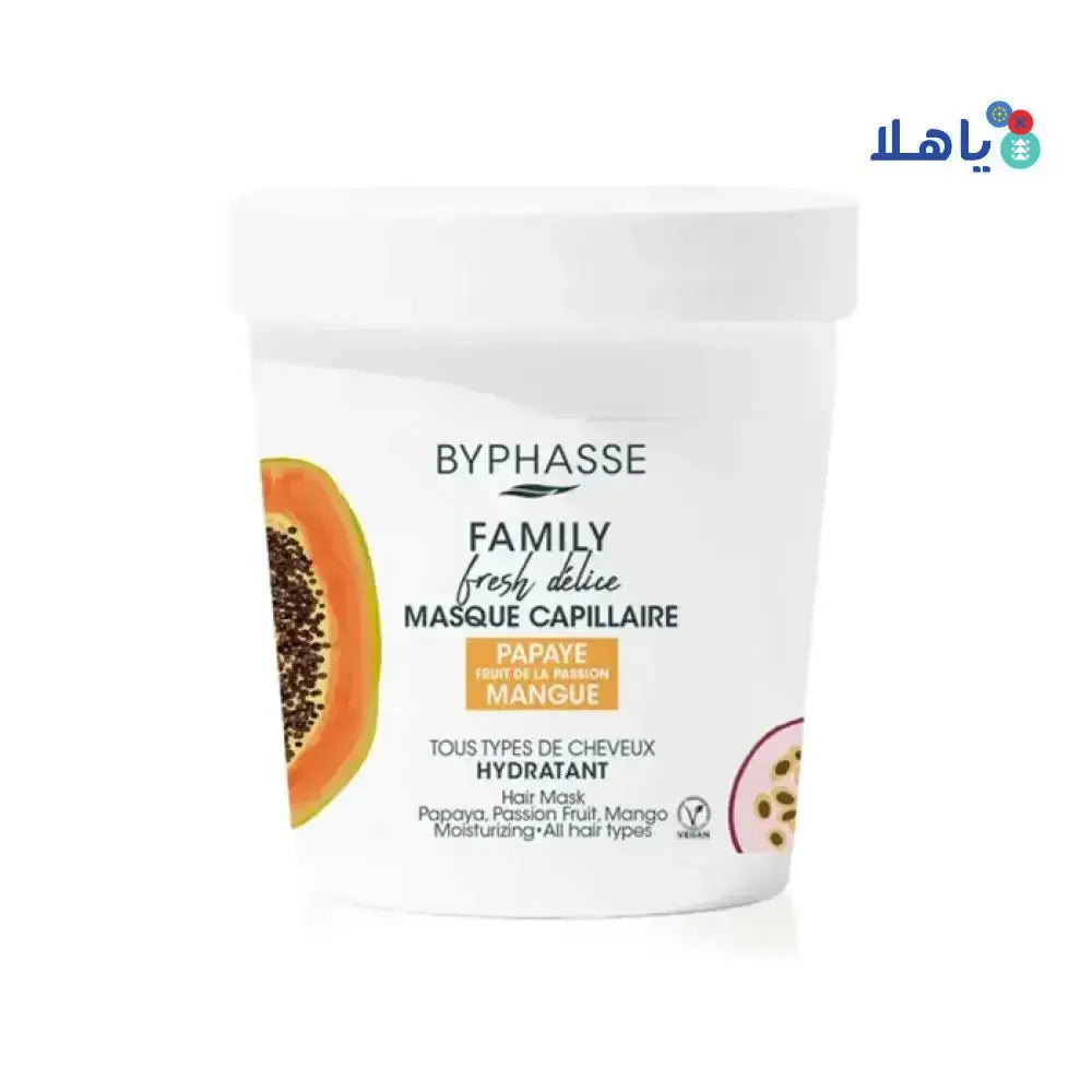 BYPHASSE - Byphasse Family Fresh Delice Hair Mask 250ml - Papaye 5490 - Pharmazone - 