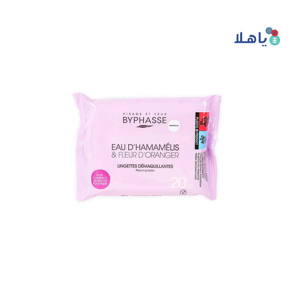 BYPHASSE WIPES WITCH HAZEL WATER OILY SKIN 20 4240