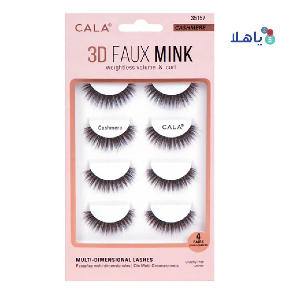 Cala - Cala Eye Lashes 3D Faux Mink 4Pairs Noir - 35151 - Pharmazone - 