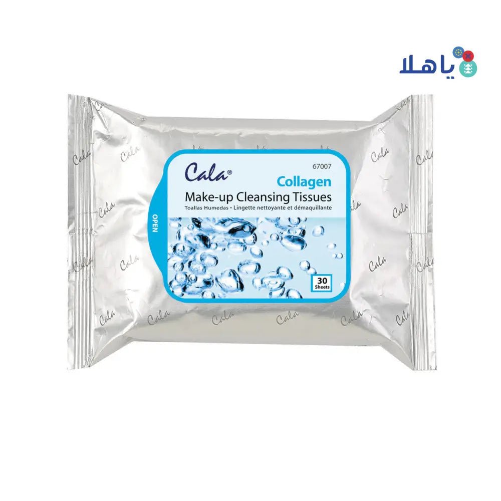 Cala - Cala Makeup Cleansing Tissues Collagen 30Pcs - 67007 - Pharmazone - 