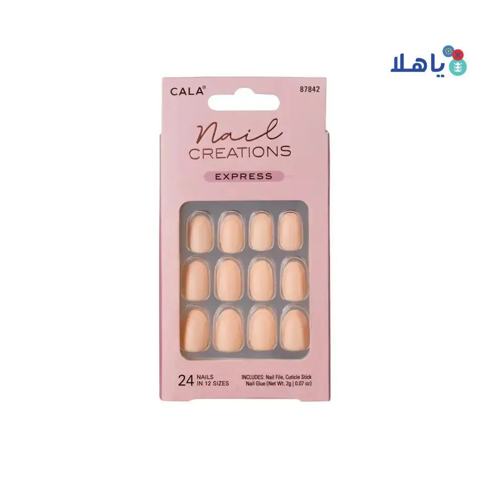 Cala - Cala Nail Creations Express Matte Pink 24 Nails - 87842 - Pharmazone - 