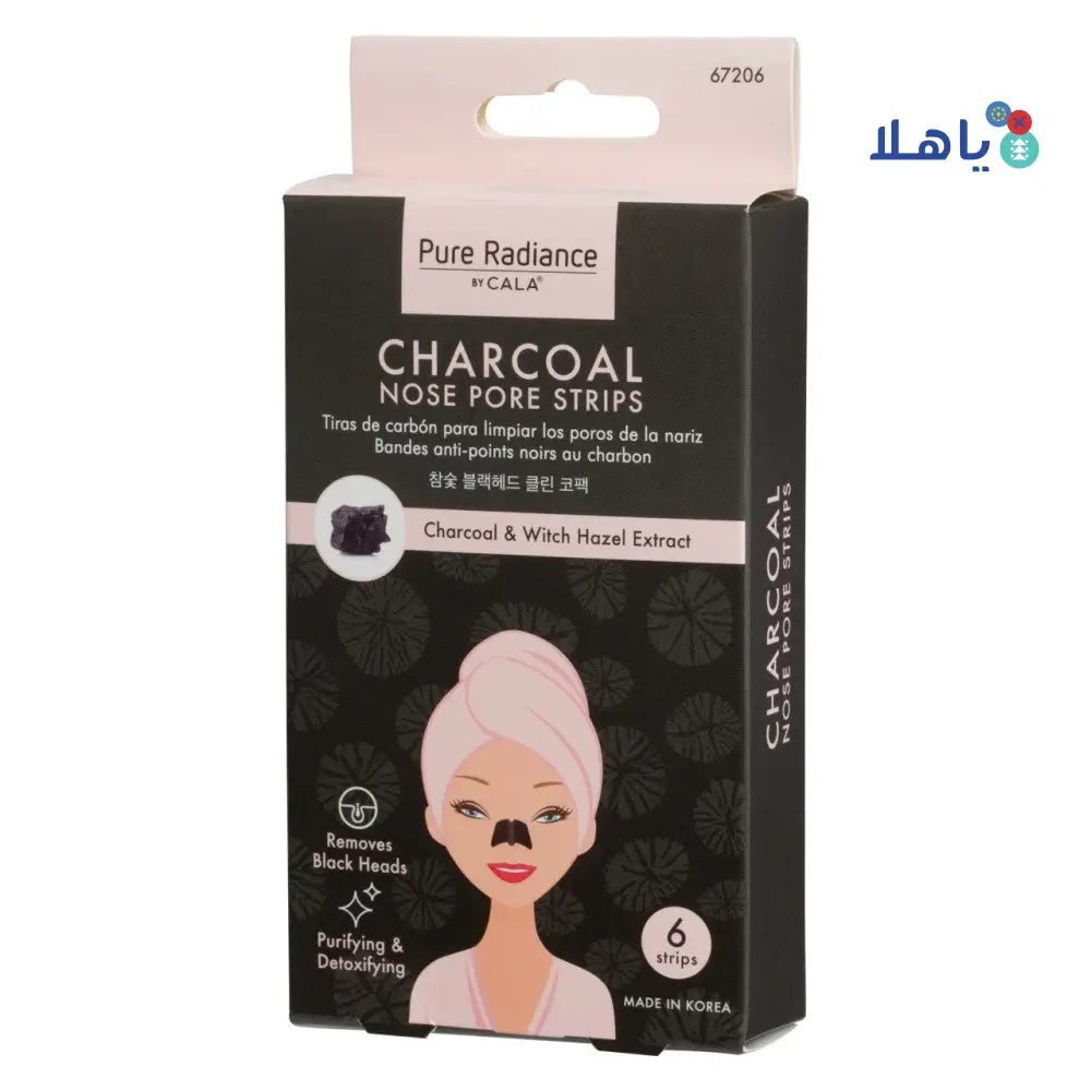 CALA FACE CHARCOAL NOSE PORE 6STRIPS 67206