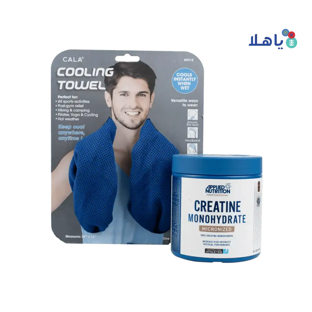 Pharmazone - Cala Cooling Towel + Applied Nutrition Creatine Set - Pharmazone - 