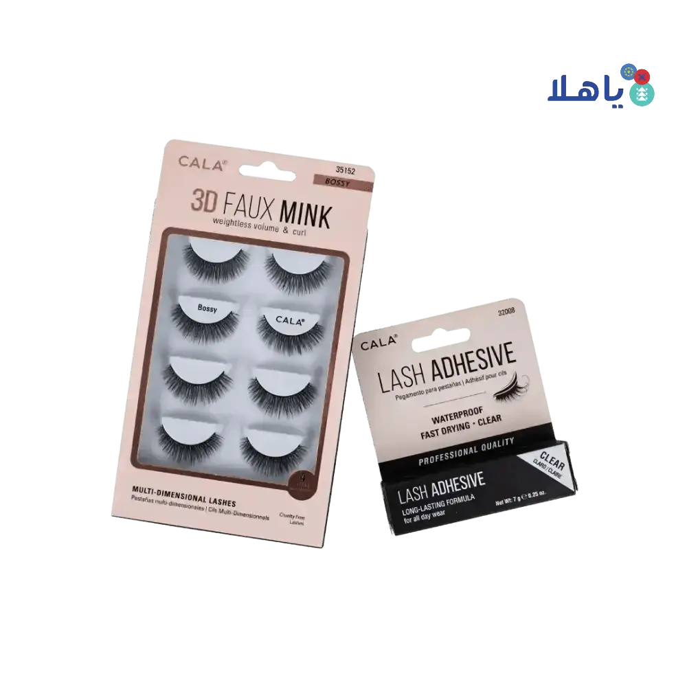 Pharmazone - Cala Eye Lash Faux Mink Bossy + Adhesive Set - Pharmazone - 