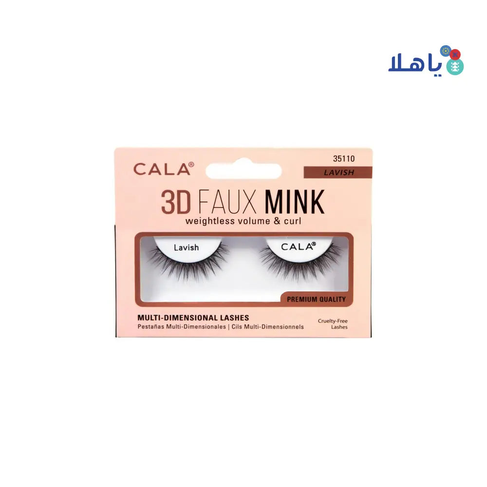 CALA EYE LASHES 3D FAUX MINK LAVISH 35110