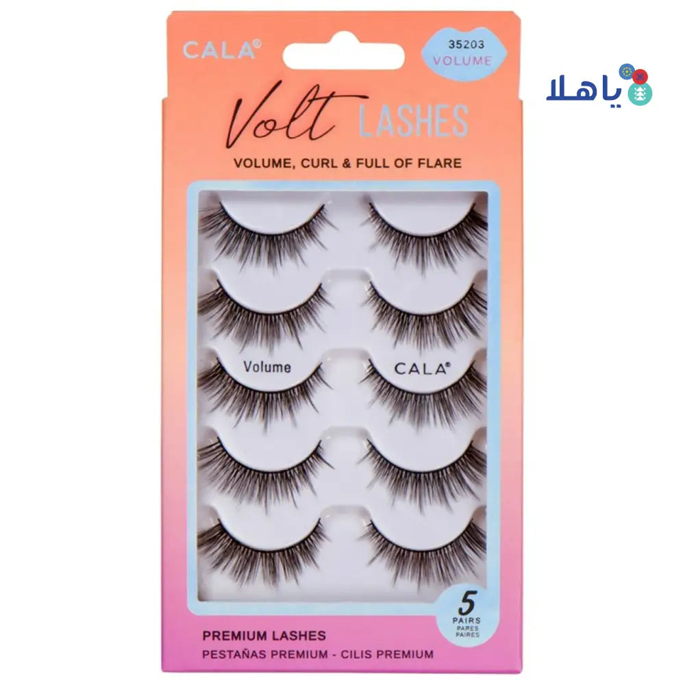 CALA EYE LASHES VOLT PREMIUM 5PAIRS VOLUME 35203