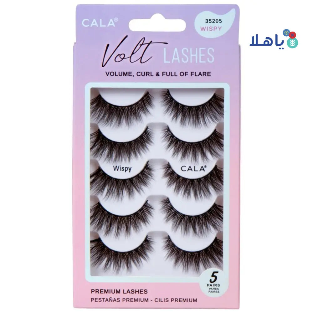 CALA EYE LASHES VOLT PREMIUM 5PAIRS WISPY 35205