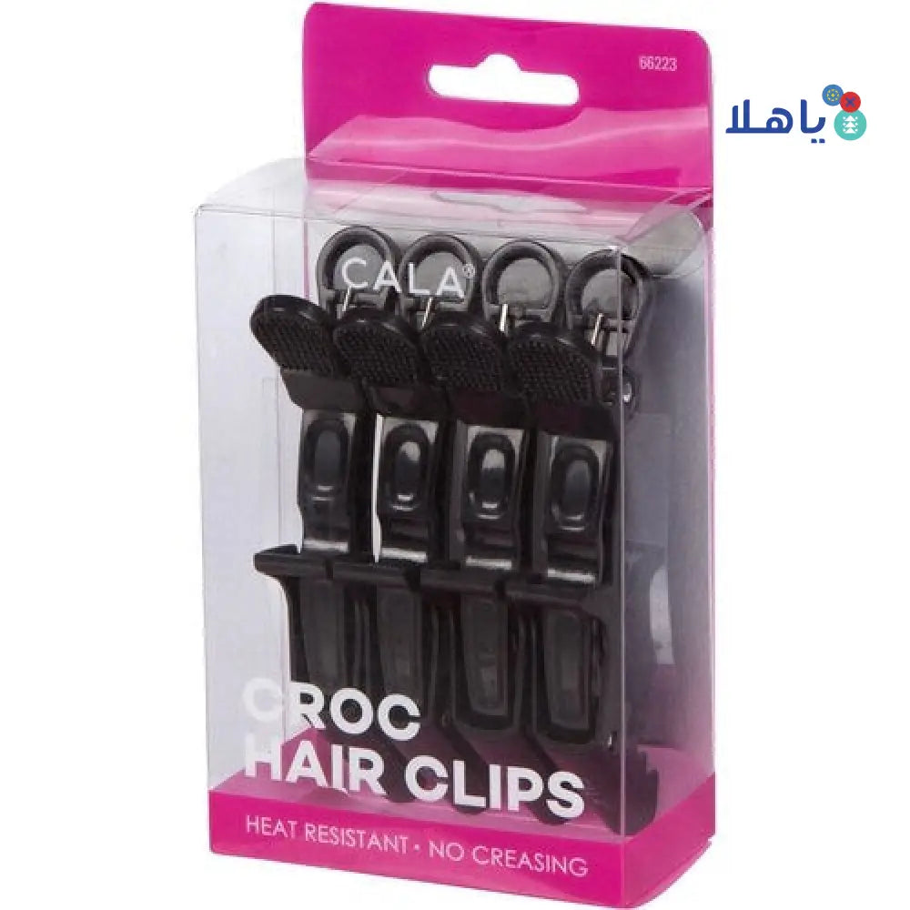 CALA HAIR CLIPS BLACK 4PCS 66223