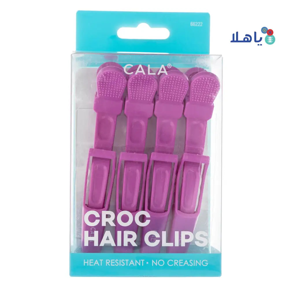 CALA HAIR CLIPS LAVENDER 4PCS 66222