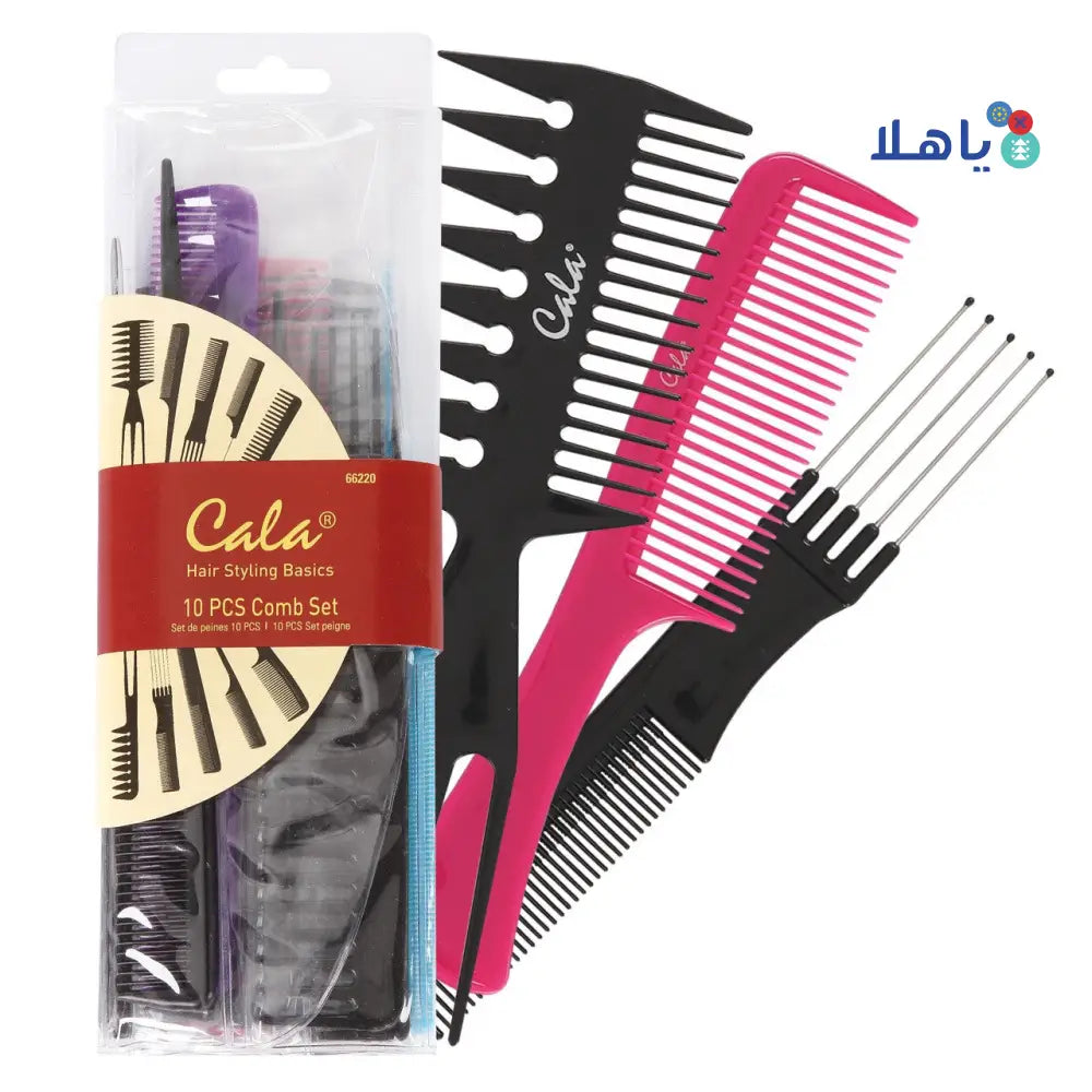 CALA HAIR STYLING COMBO SET 10PCS 66220