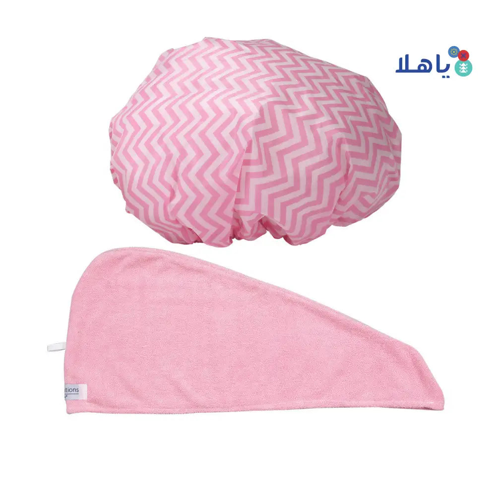 CALA HAIR TURBAN & SHOWER CAP 2 COMBO PACK 69240