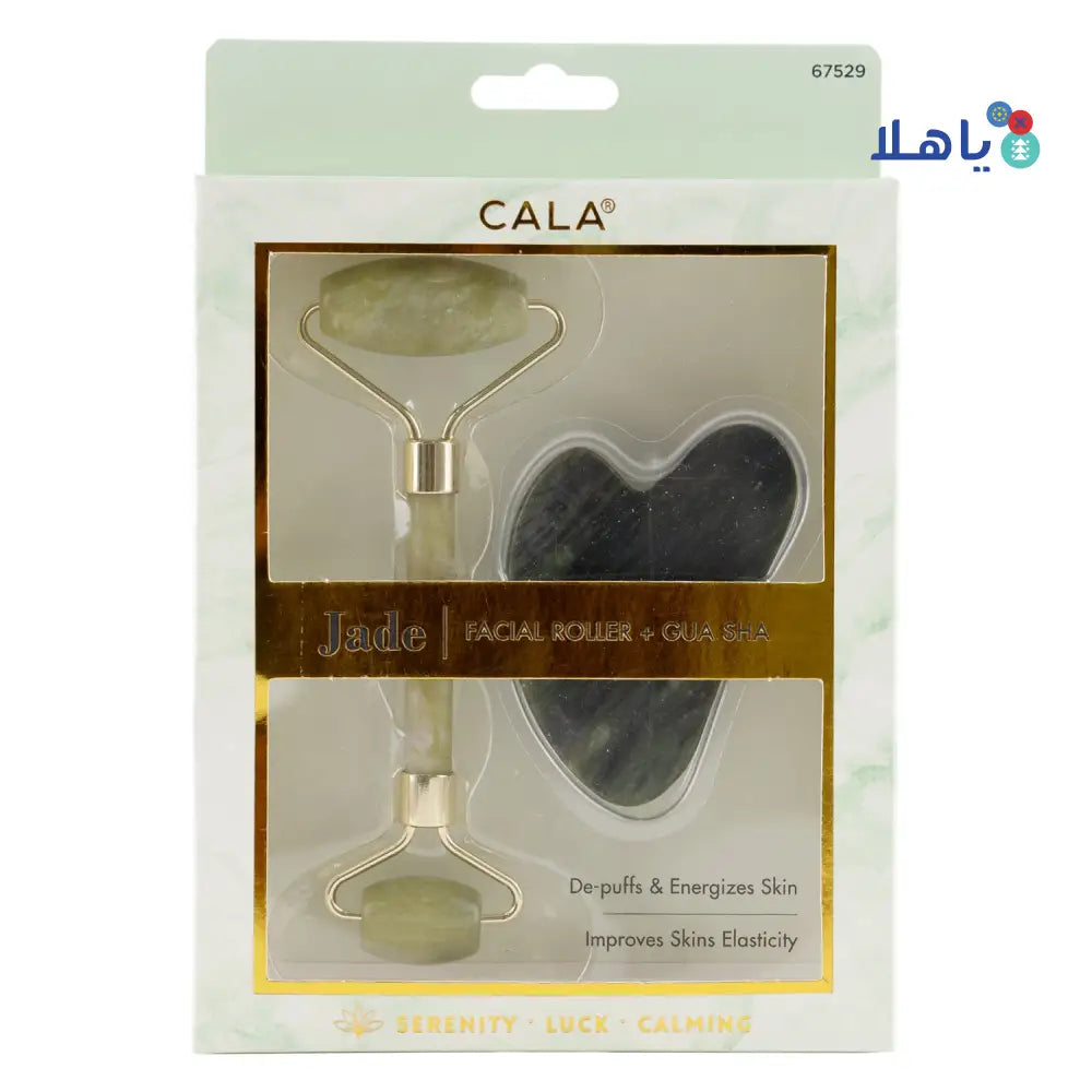 Cala Jade Facial Roller + Gua Sha - 67529