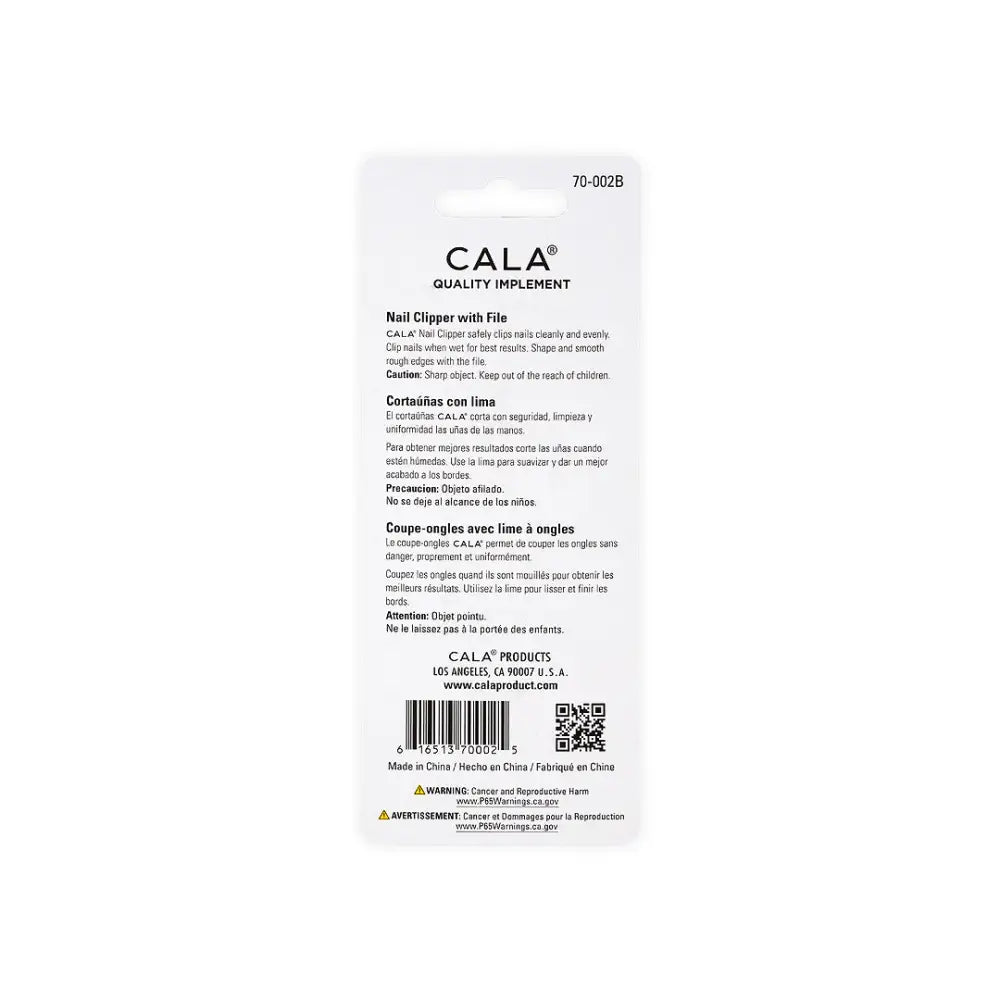 Cala Nail Clipper With File-70-002B