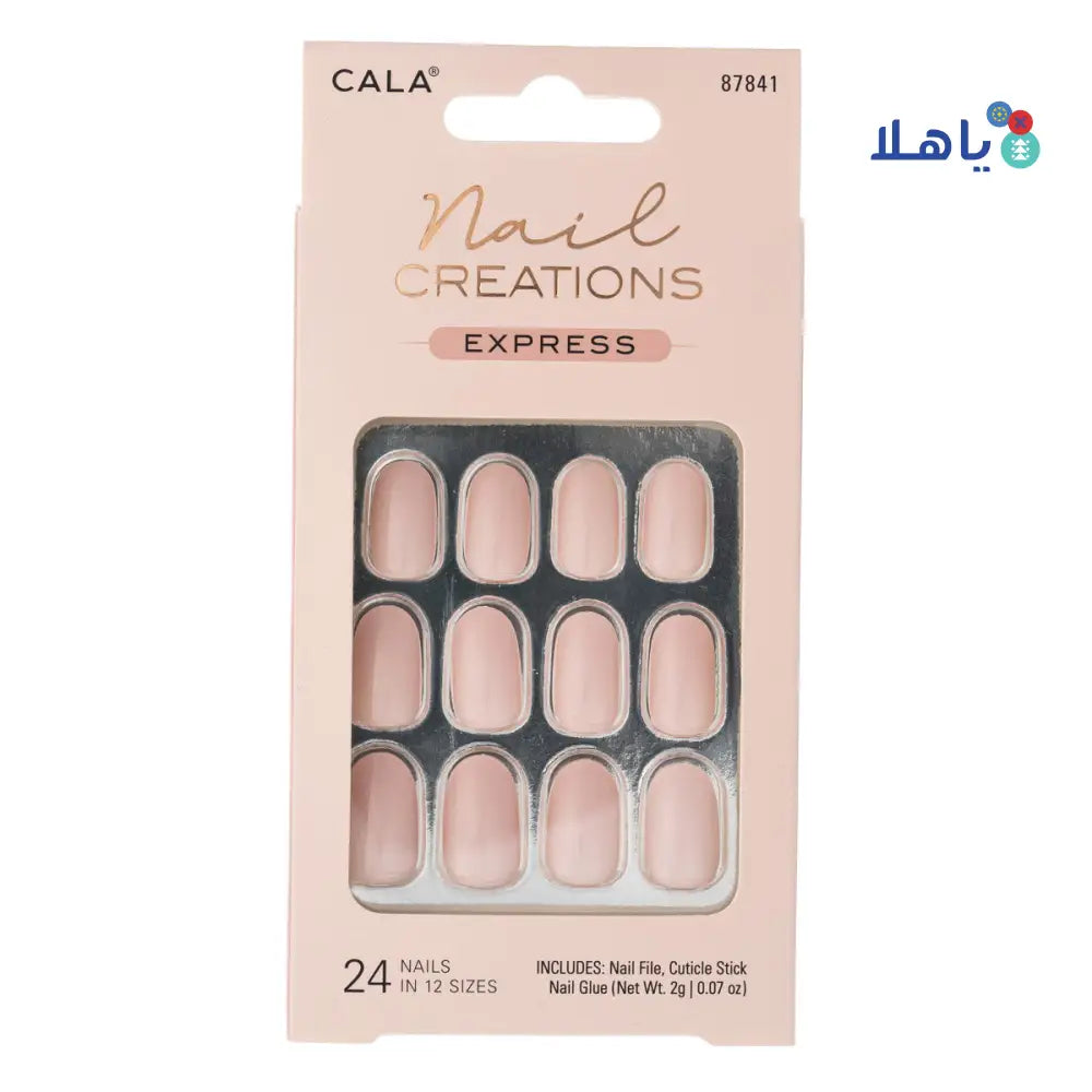 CALA NAIL CREATIONS EXPRESS BABY PINK 24 NAILS 87841