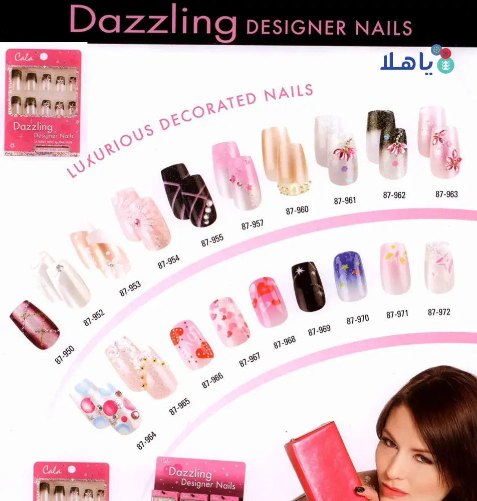 CALA NAIL DAZZLING DESIGNER 24 NAILS 87 960